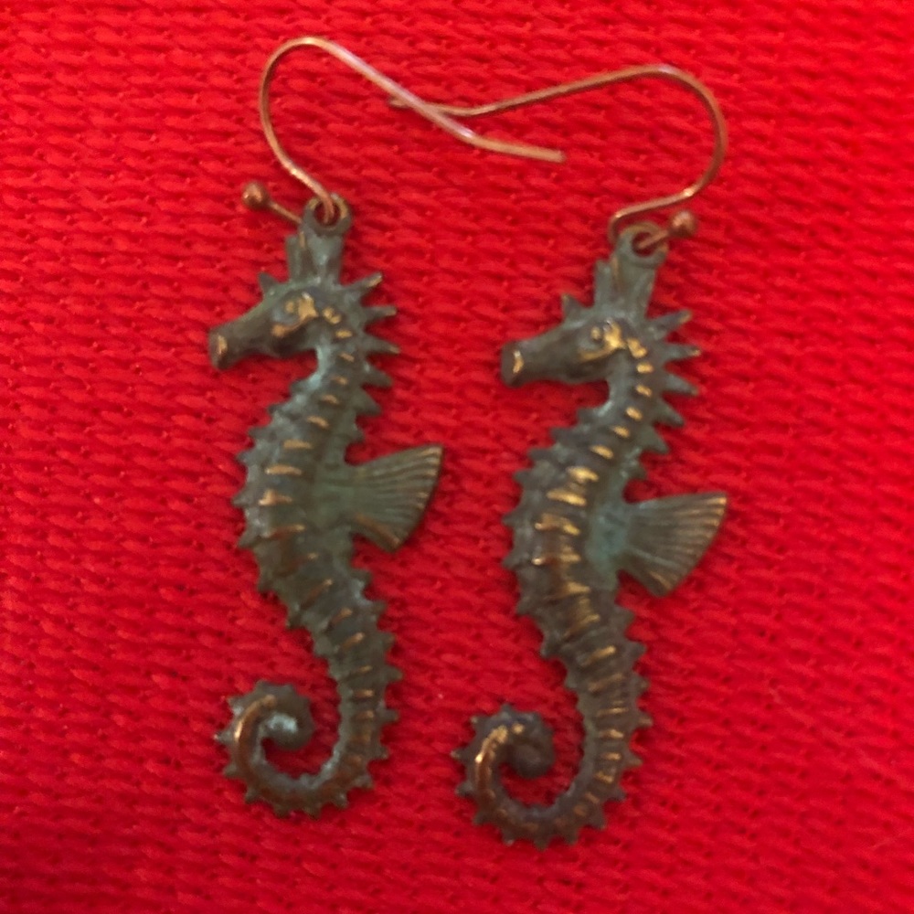 Seahorse themed earrings